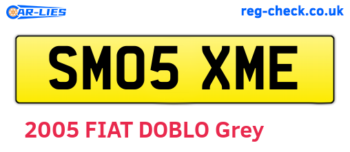 SM05XME are the vehicle registration plates.