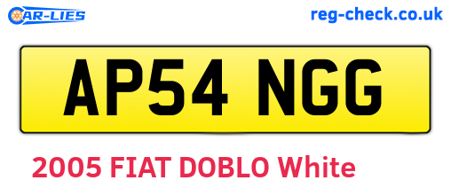 AP54NGG are the vehicle registration plates.