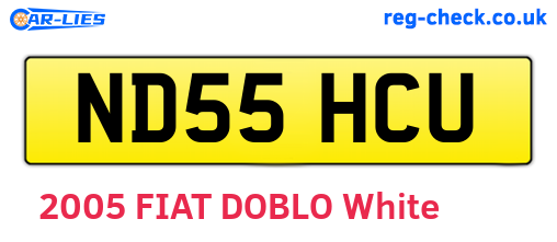 ND55HCU are the vehicle registration plates.