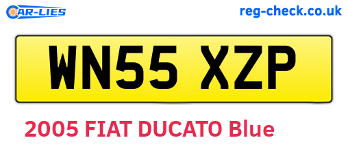 WN55XZP are the vehicle registration plates.