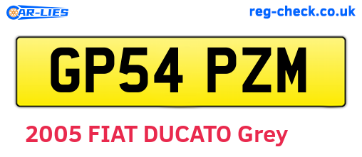 GP54PZM are the vehicle registration plates.