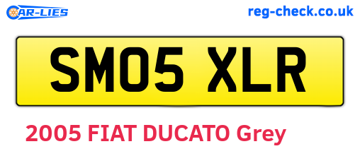 SM05XLR are the vehicle registration plates.