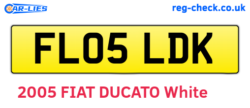 FL05LDK are the vehicle registration plates.