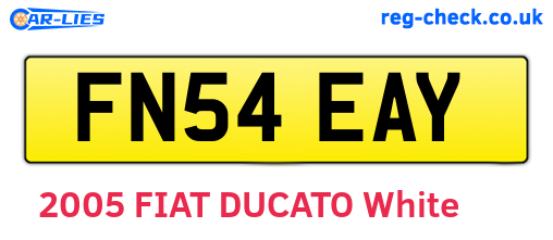 FN54EAY are the vehicle registration plates.