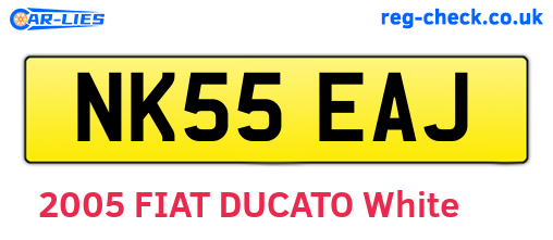 NK55EAJ are the vehicle registration plates.
