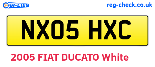 NX05HXC are the vehicle registration plates.