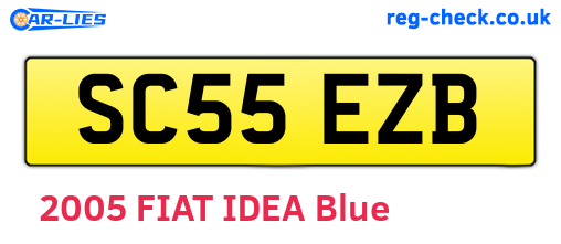 SC55EZB are the vehicle registration plates.