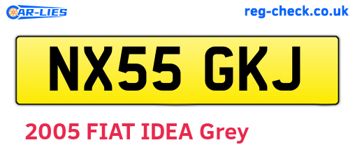 NX55GKJ are the vehicle registration plates.