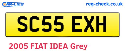SC55EXH are the vehicle registration plates.