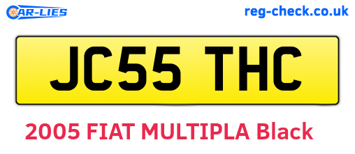 JC55THC are the vehicle registration plates.