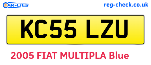 KC55LZU are the vehicle registration plates.