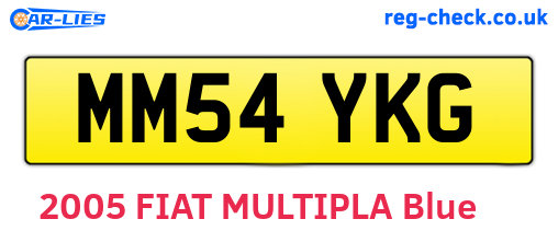 MM54YKG are the vehicle registration plates.