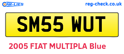 SM55WUT are the vehicle registration plates.