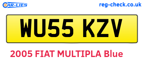 WU55KZV are the vehicle registration plates.