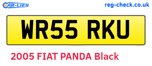 WR55RKU are the vehicle registration plates.