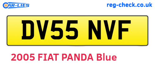 DV55NVF are the vehicle registration plates.