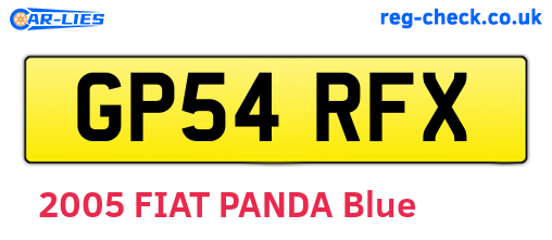 GP54RFX are the vehicle registration plates.