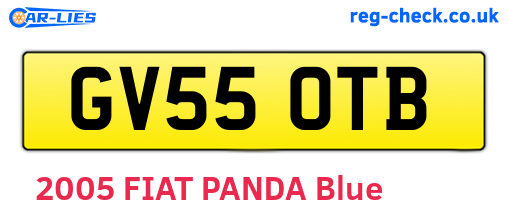 GV55OTB are the vehicle registration plates.