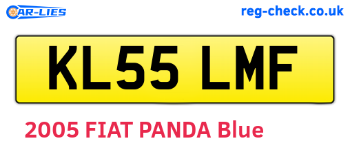 KL55LMF are the vehicle registration plates.