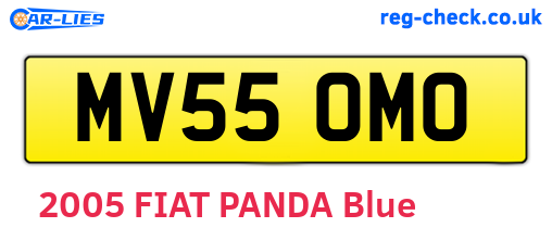 MV55OMO are the vehicle registration plates.