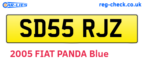 SD55RJZ are the vehicle registration plates.