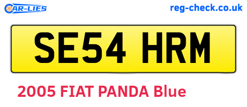 SE54HRM are the vehicle registration plates.