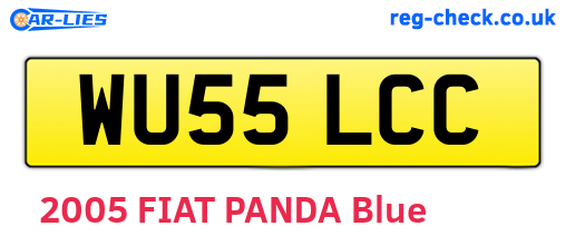 WU55LCC are the vehicle registration plates.