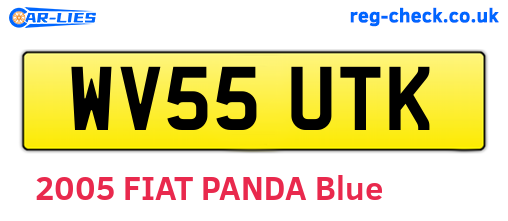WV55UTK are the vehicle registration plates.