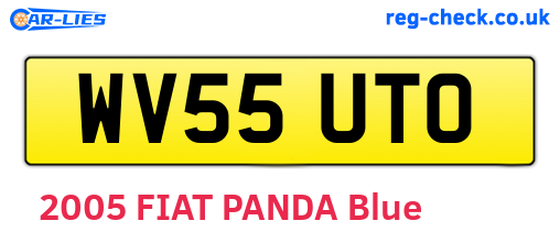 WV55UTO are the vehicle registration plates.