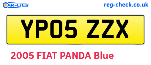 YP05ZZX are the vehicle registration plates.