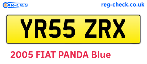 YR55ZRX are the vehicle registration plates.