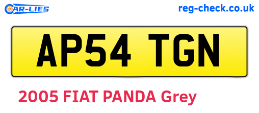 AP54TGN are the vehicle registration plates.