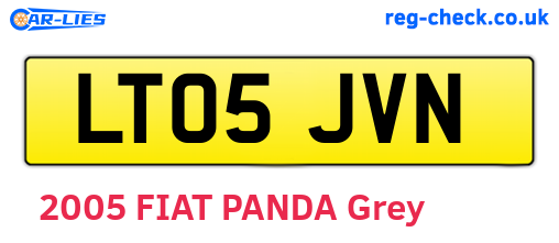 LT05JVN are the vehicle registration plates.