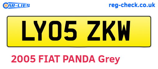 LY05ZKW are the vehicle registration plates.