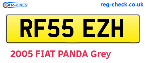 RF55EZH are the vehicle registration plates.