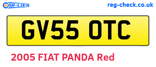GV55OTC are the vehicle registration plates.