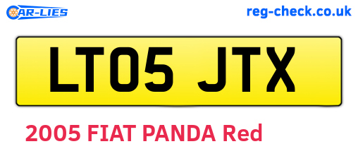 LT05JTX are the vehicle registration plates.