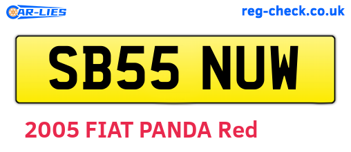 SB55NUW are the vehicle registration plates.