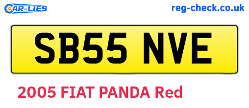 SB55NVE are the vehicle registration plates.