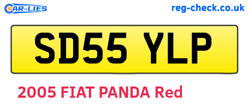 SD55YLP are the vehicle registration plates.