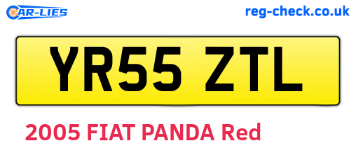 YR55ZTL are the vehicle registration plates.