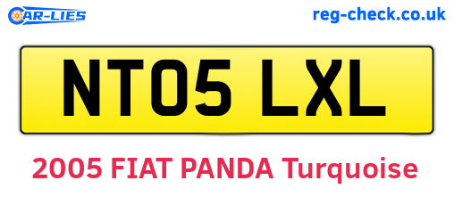 NT05LXL are the vehicle registration plates.