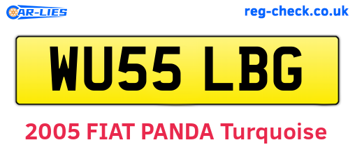 WU55LBG are the vehicle registration plates.