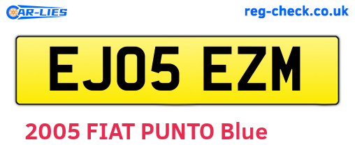 EJ05EZM are the vehicle registration plates.