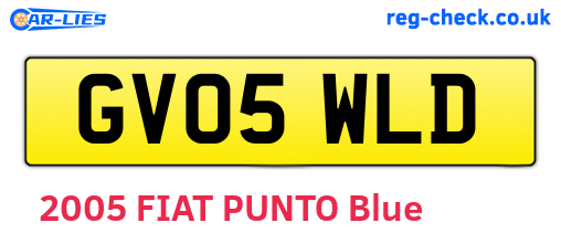 GV05WLD are the vehicle registration plates.