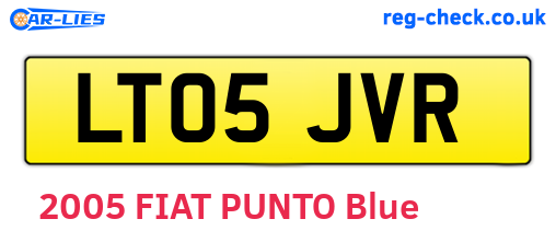 LT05JVR are the vehicle registration plates.