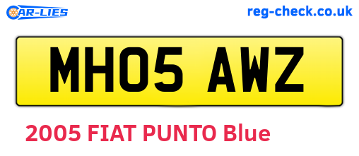 MH05AWZ are the vehicle registration plates.