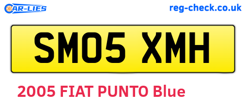 SM05XMH are the vehicle registration plates.
