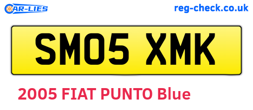 SM05XMK are the vehicle registration plates.