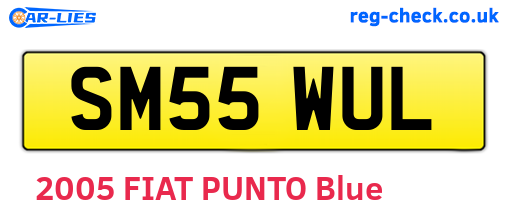 SM55WUL are the vehicle registration plates.